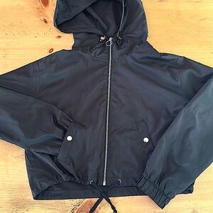 Cropped Urban Heritage Black Utility Jacket
